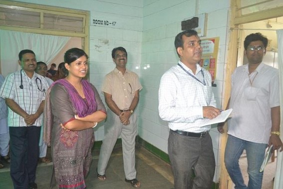 Central NRHM team visits BSM Hospital, Kamalpur